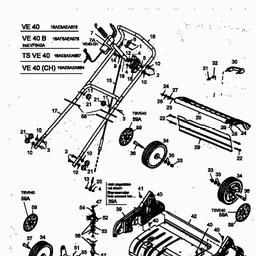 MTD VE 40 spare parts
