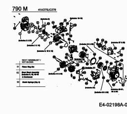 MTD 790 M spare parts