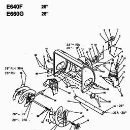 MTD E 640 F spare parts
