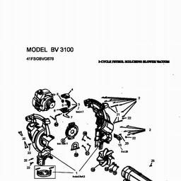 MTD BV 3100 spare parts
