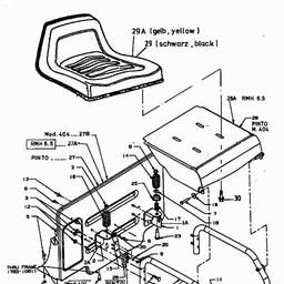MTD PINTO spare parts