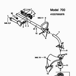 MTD 700 spare parts