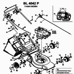 Bolens BL 4042 P spare parts