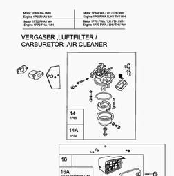 MTD-Engines 1 P 65 MH spare parts