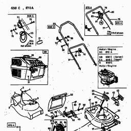 MTD 698 C spare parts