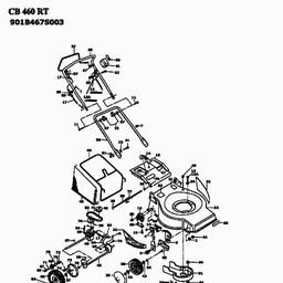 MTD CB 460 RT spare parts