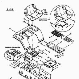 MTD B 155 spare parts