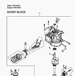 MTD-Engines 1 P 61 NHA spare parts