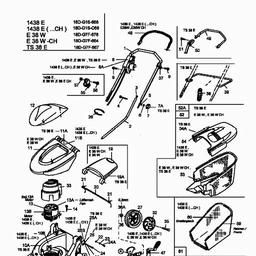 MTD E 38 W spare parts