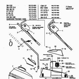 MTD FF 3772 spare parts