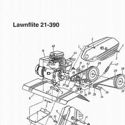 LAWNFLITE (1997) 21-430 / 216-430-678 TILLER spare parts