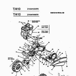 MTD T/410 spare parts