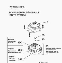 MTD-Engines 1 P 65 TH spare parts