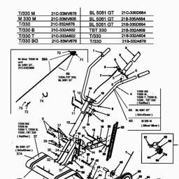 MTD T 330 B spare parts