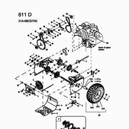 MTD 611 D spare parts