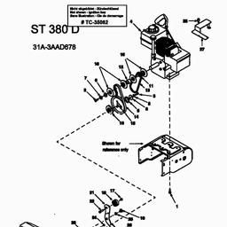 MTD ST 380 D spare parts