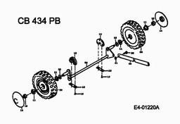 MTD CB 434 PB spare parts