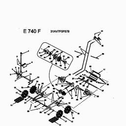 MTD E 740 F spare parts
