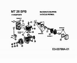 MTD MT 26 BPB spare parts