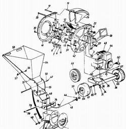 LAWNFLITE (1993) 24-685/689/243-685/689-611 POWER VAC spare parts