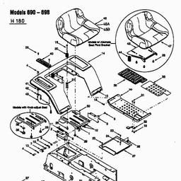 MTD H/130 spare parts