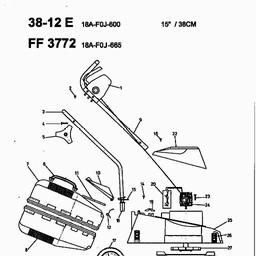 MTD FF 3772 spare parts