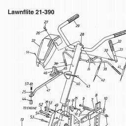 LAWNFLITE (1997) 21-390 / 216-390-678 TILLER spare parts