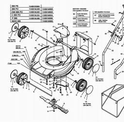 MTD C 395 PO spare parts
