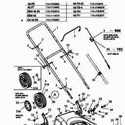 MTD 46 PT spare parts