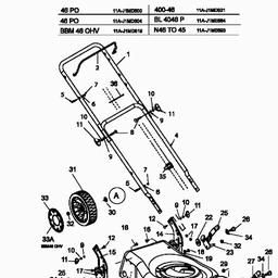 MTD 46 PO spare parts