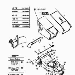 MTD 40 PO spare parts