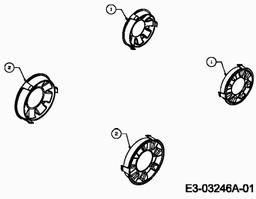 MTD E 33 W spare parts