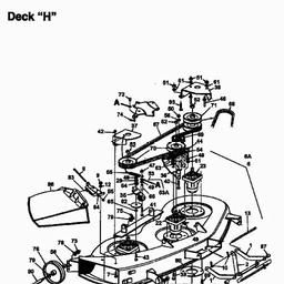 MTD U 845 H spare parts