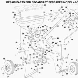 AGRIFAB 45-0210 (Push Broadcaster) spare parts