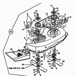 MTD B 128 spare parts