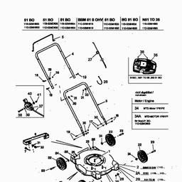 MTD 51 BO spare parts