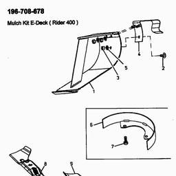 MTD 708 - for 36"/92cm rear discharge 400 series spare parts