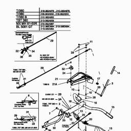 Troy-Bilt TBT 380 spare parts