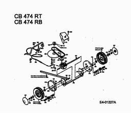 MTD CB 474 RT spare parts