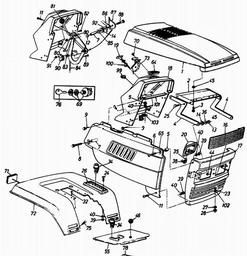 LAWNFLITE (1992) 142-859J611/829 spare parts