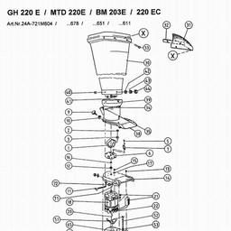 LAWNFLITE (2001) 220EC / 24A-721M611 CHIPPER spare parts