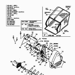 Bolens BL 5540 BV spare parts
