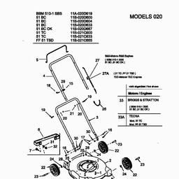 MTD 51 BC spare parts