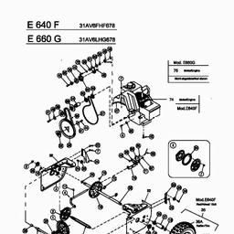MTD E 640 F spare parts