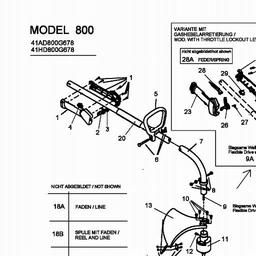 MTD 800 spare parts