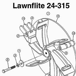 LAWNFLITE (1996) 24-651 / 246-652F678 SHREDDER spare parts