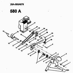 MTD 580 A spare parts