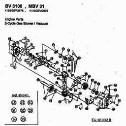MTD BV 3100 spare parts