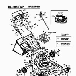 Bolens BL 5045 SP ALU spare parts