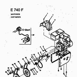 MTD E 740 F spare parts
